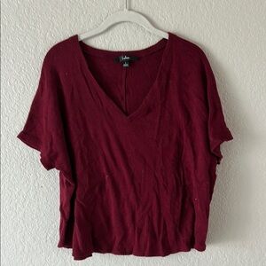 Lulu’s Red Boxy Short Sleeve Tee – Relaxed Everyday Fit
